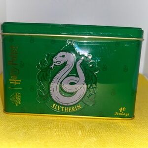 Harry Potter Green Slytherin Tin 40 English Breakfast Tea Bag Sealed Collectible